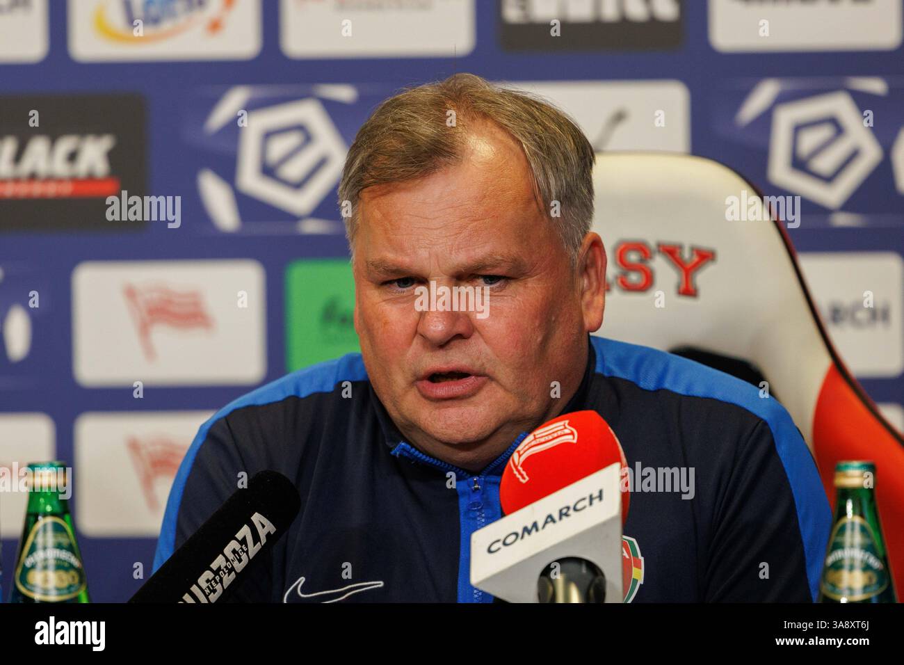 CRACOVIA, POLONIA, MARZO 29 2025, UNA PARTITA DI CALCIO NEL PKO BP EKSTRAKLASA FIRST TIER TRA CRACOVIA E PUSZCZA NIEPOLOMICE, OP: TULACZ TOMASZ Foto Stock