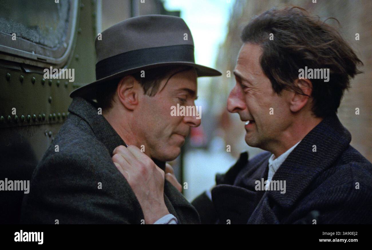 Il brutalista Alessandro Nivola e Adrien Brody Foto Stock