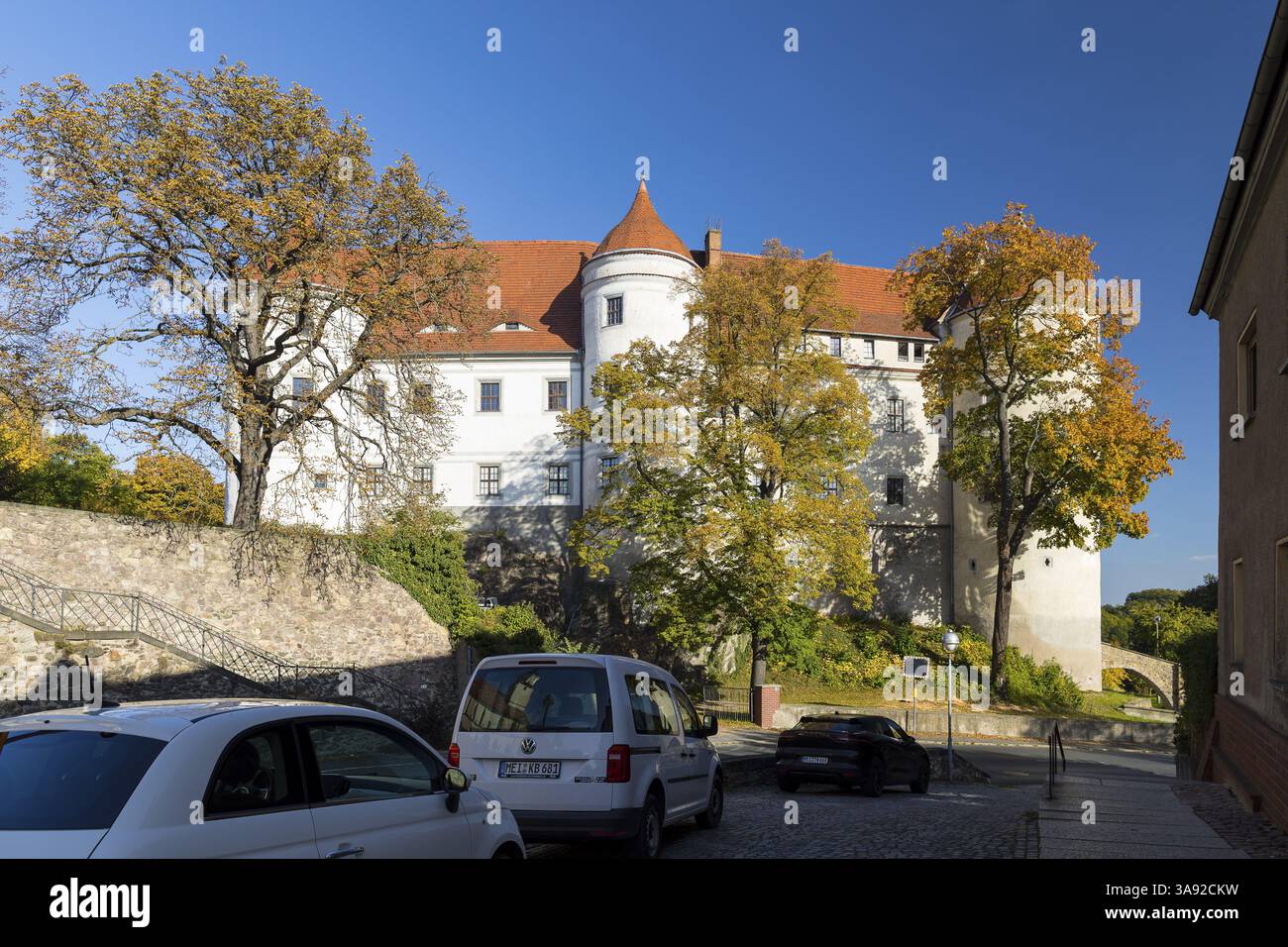 Castello di Nossen, Sassonia, Germania, Europa Foto Stock