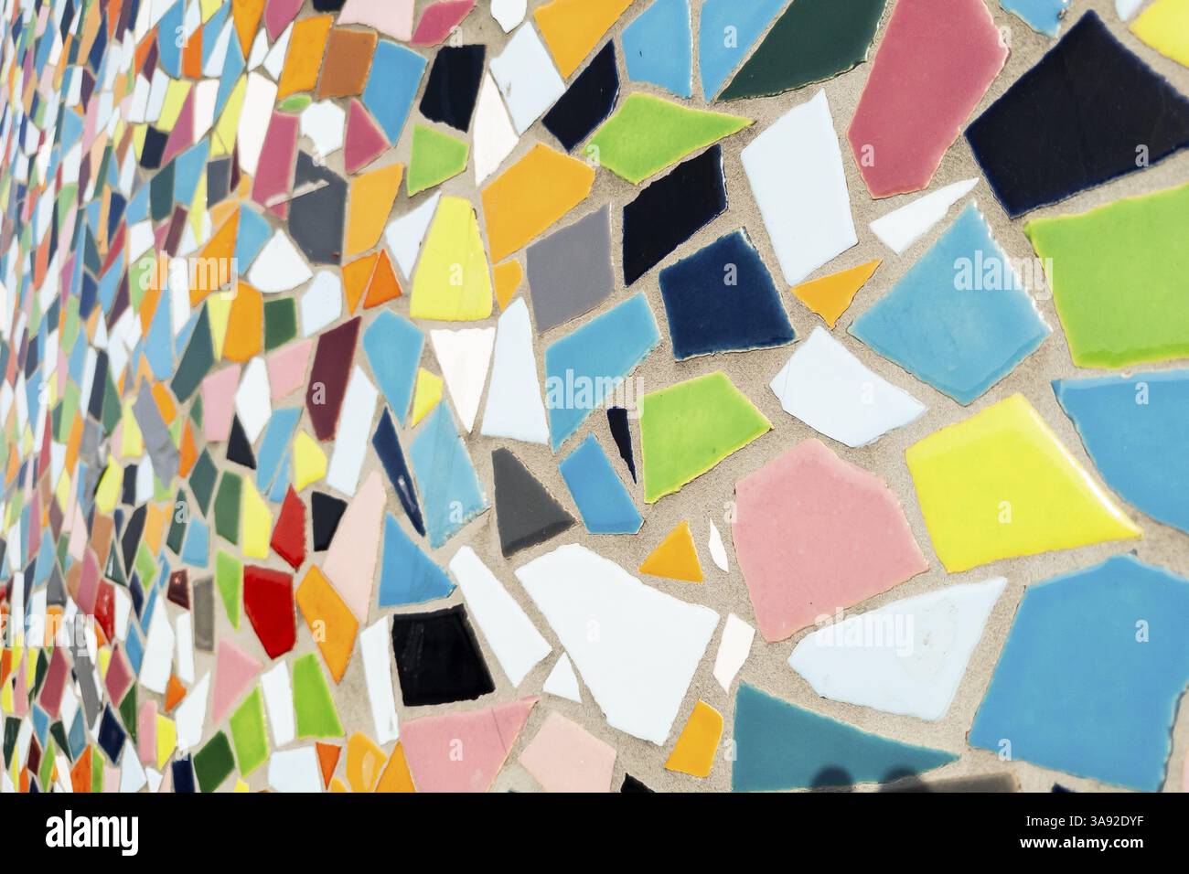 Particolare del muro di Kuhna sulle rive del Reno, arte, piastrelle, motivo, città Vecchia, Duesseldorf, Renania settentrionale-Vestfalia, Germania, Europa Foto Stock