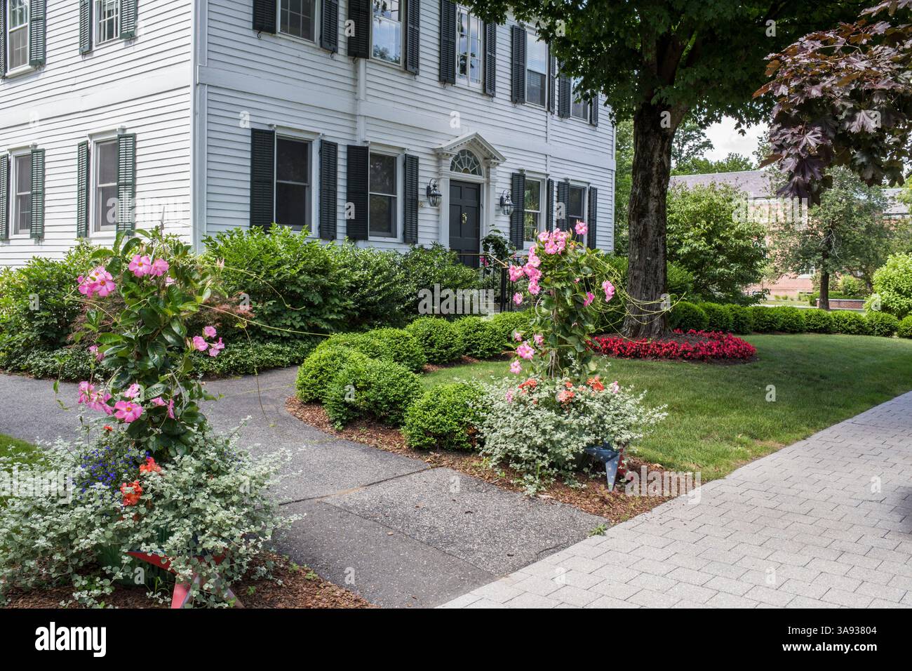 Vecchia casa coloniale a Stockbridge, Massachusetts Foto Stock