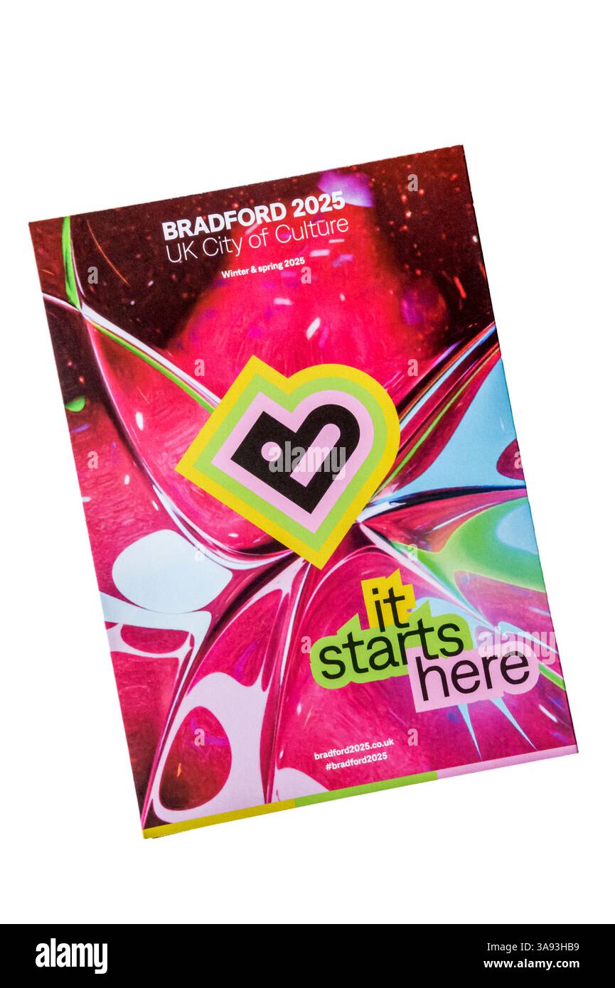 Programma di eventi per Bradford 2025 UK City of Culture. Foto Stock