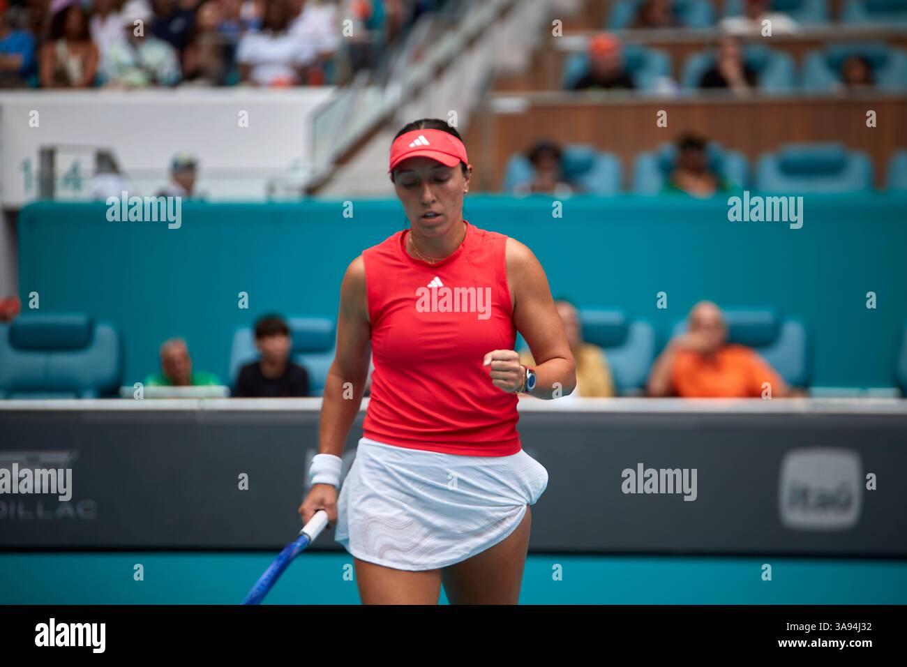 Miami Gardens, Florida, Stati Uniti. 29 marzo 2025. Arina Sabalenka vs Jessica Pegula (USA) durante la Women's Singles - Final al Miami Open 2025. VINCITORE: Arina Sabalenka. Crediti: Yaroslav Sabitov/YES Market Media/Alamy Live News. Foto Stock