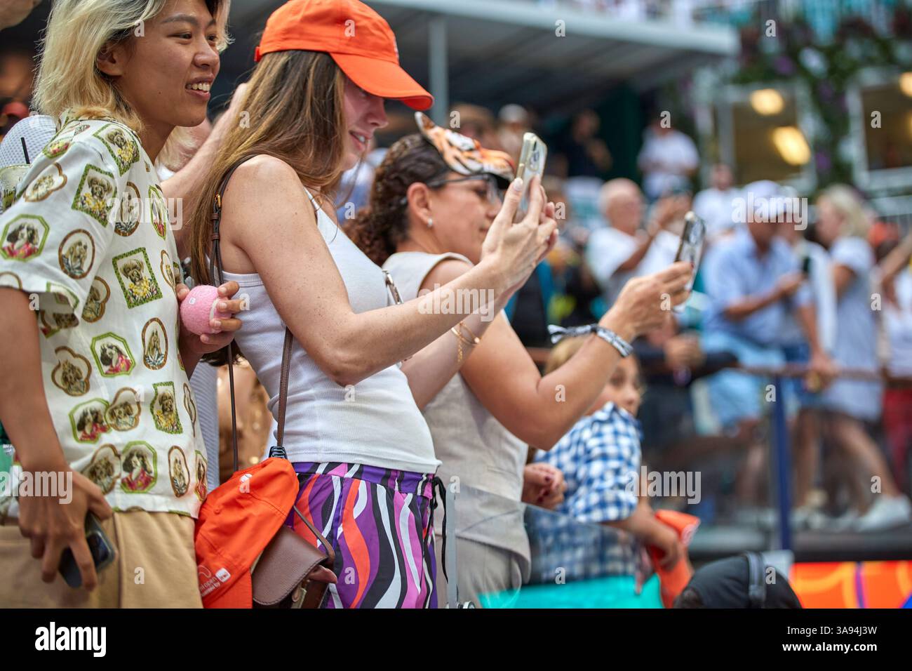 Miami Gardens, Florida, Stati Uniti. 29 marzo 2025. Arina Sabalenka vs Jessica Pegula (USA) durante la Women's Singles - Final al Miami Open 2025. VINCITORE: Arina Sabalenka. Crediti: Yaroslav Sabitov/YES Market Media/Alamy Live News. Foto Stock