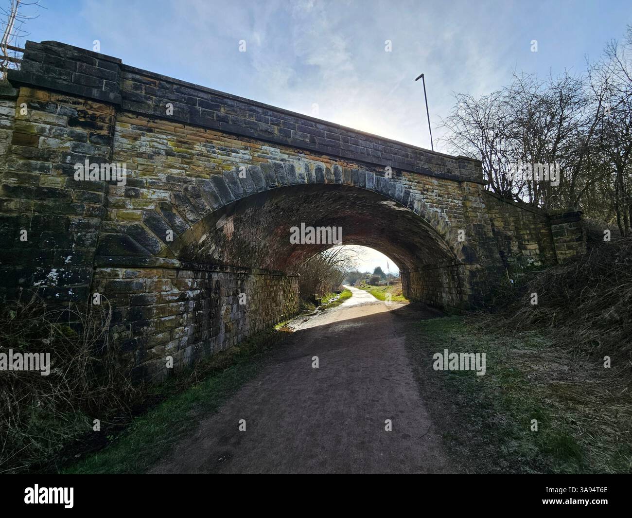 Ponte sul Monsal Trail Foto Stock