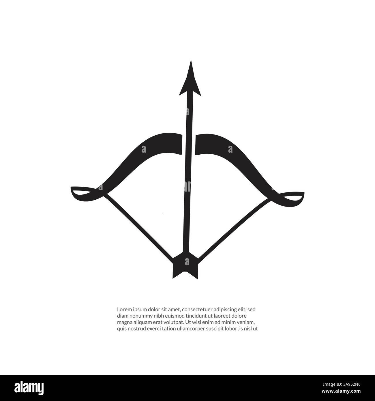 icona a forma di freccia cupido isolata su sfondo grigio. Illustrazione Vettoriale