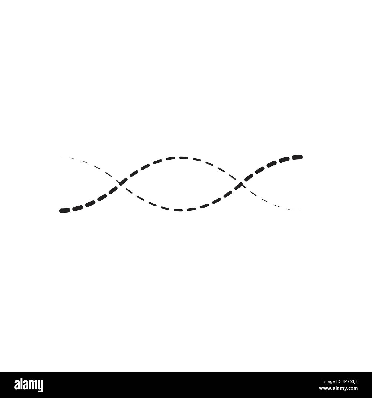 Icona Vector Dark Grey dna Helix Illustrazione Vettoriale