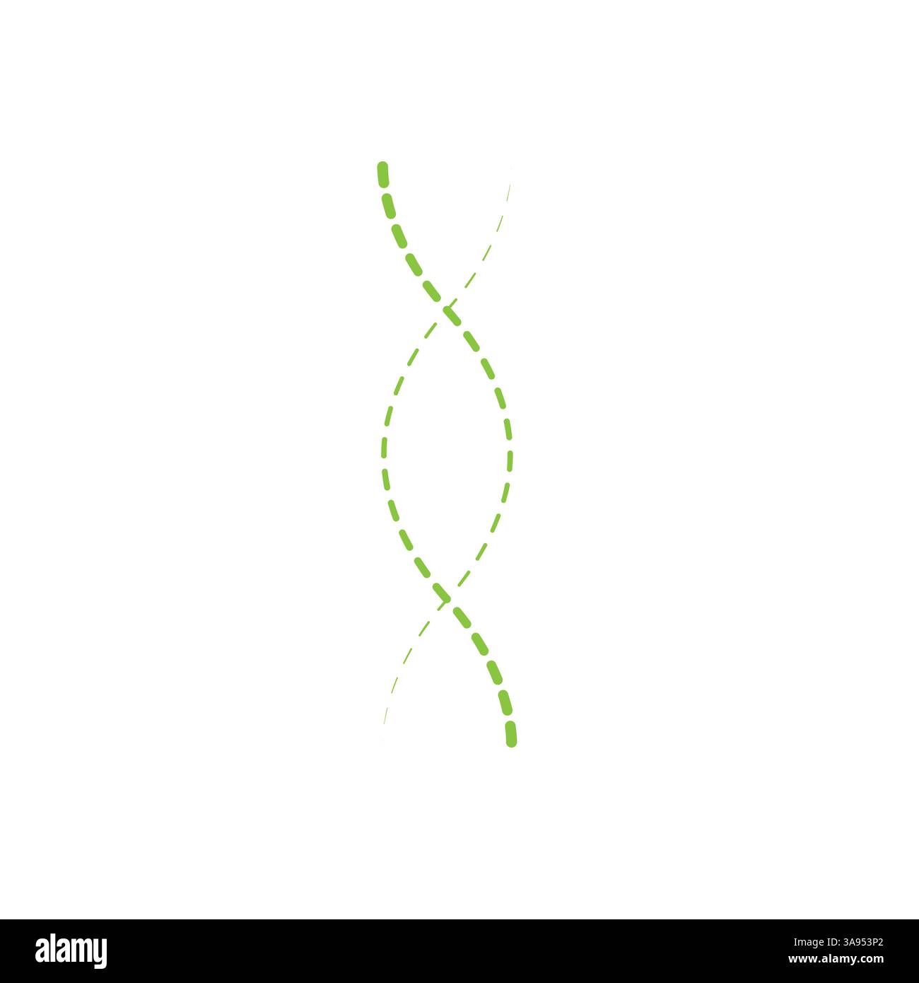 Icona vettore nero DNA. Simbolo glifo semplice. Illustrazione Vettoriale