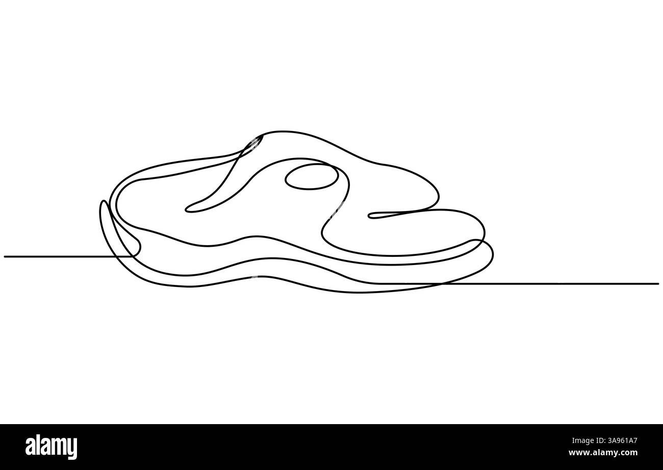 Una linea che disegna le icone del cibo a base di bistecca di manzo, una linea continua di carne di vitello, maiale, manzo, una linea di bistecca di manzo grigliata. Bistecca alla griglia Illustrazione Vettoriale