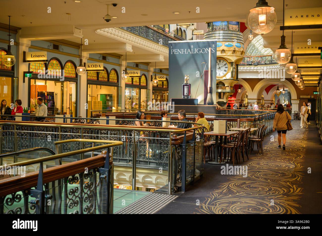 All'interno del Queen Victoria Building (QVB), Sydney, Australia Foto Stock