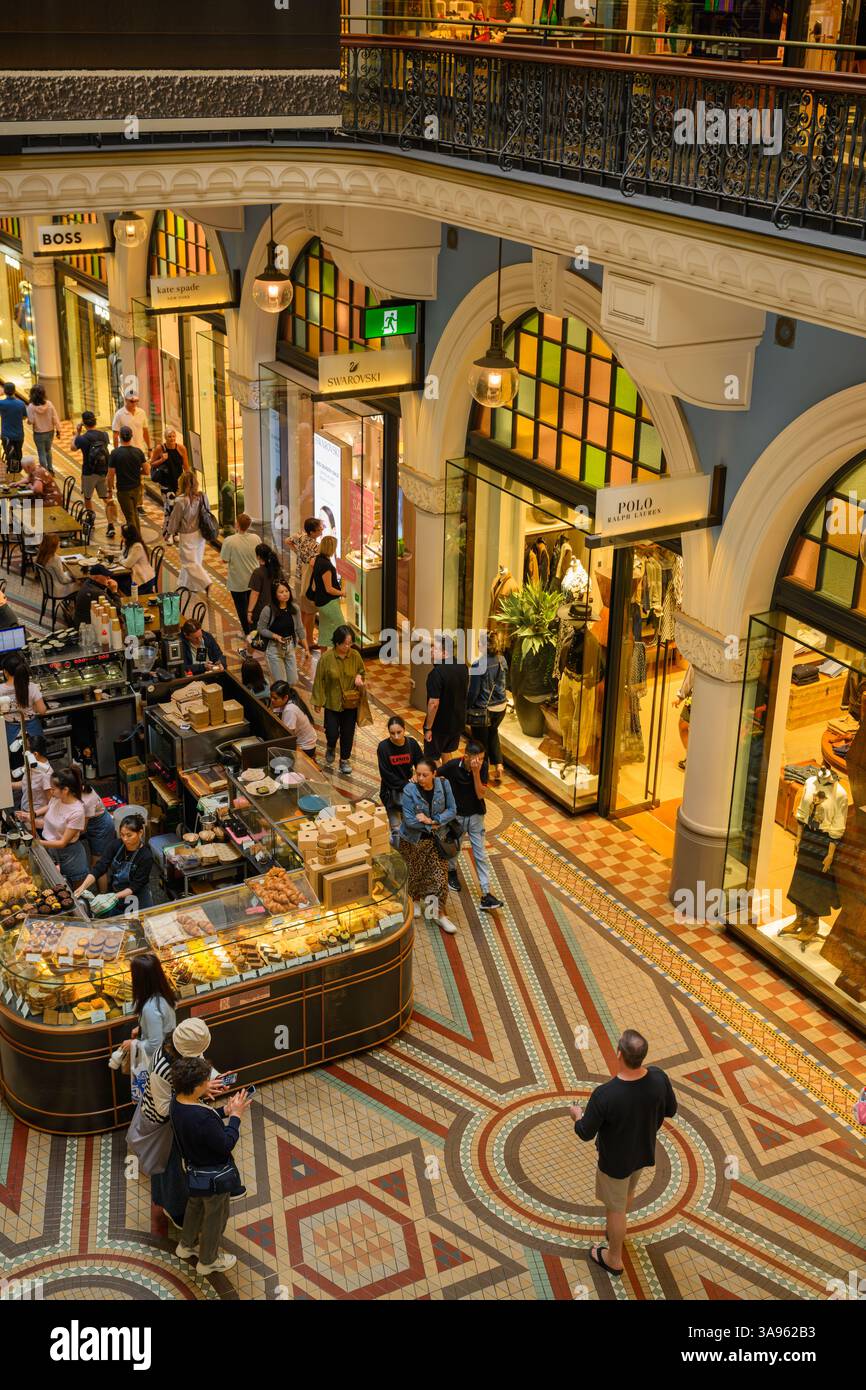 All'interno del Queen Victoria Building (QVB), Sydney, Australia Foto Stock