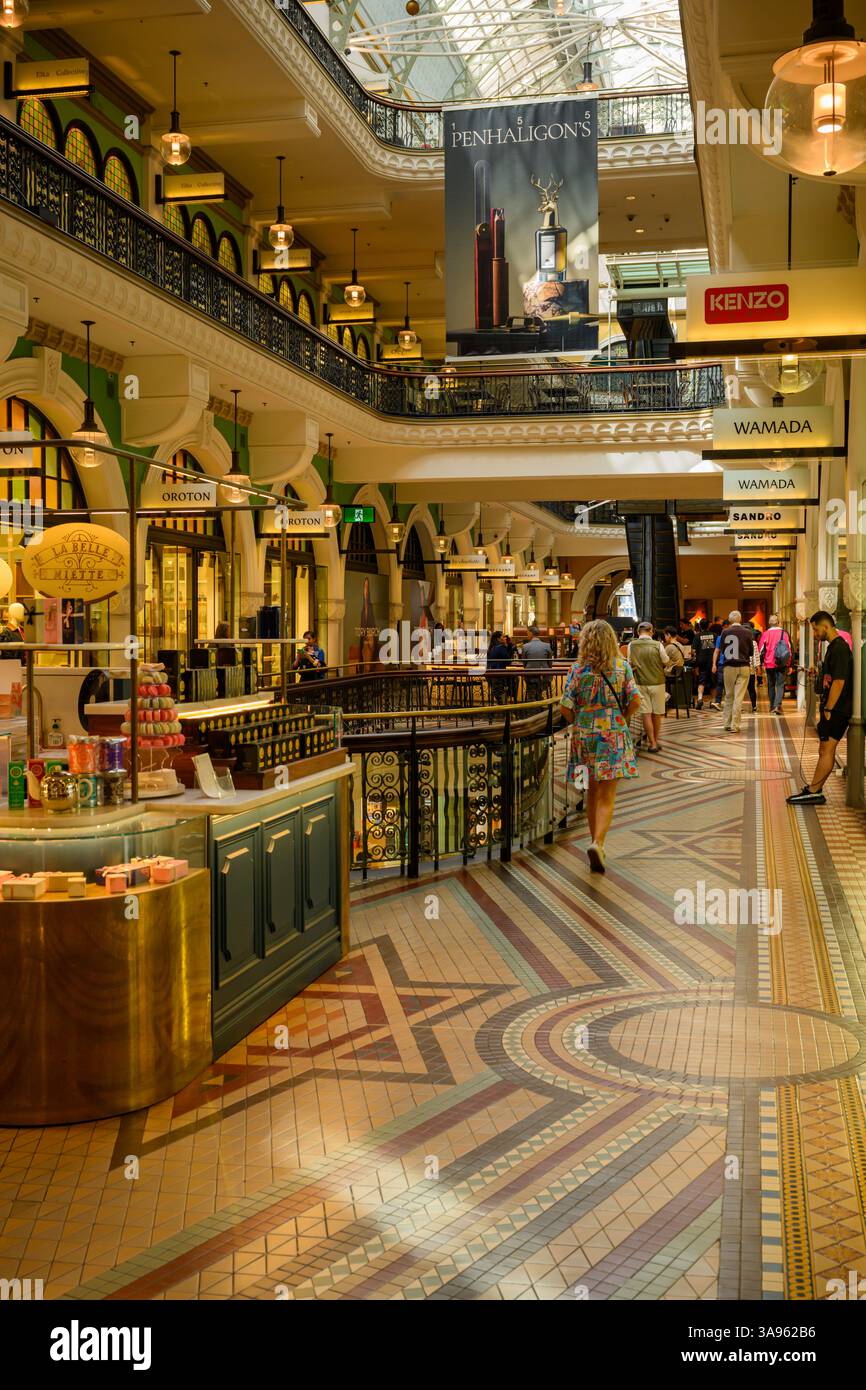 All'interno del Queen Victoria Building (QVB), Sydney, Australia Foto Stock