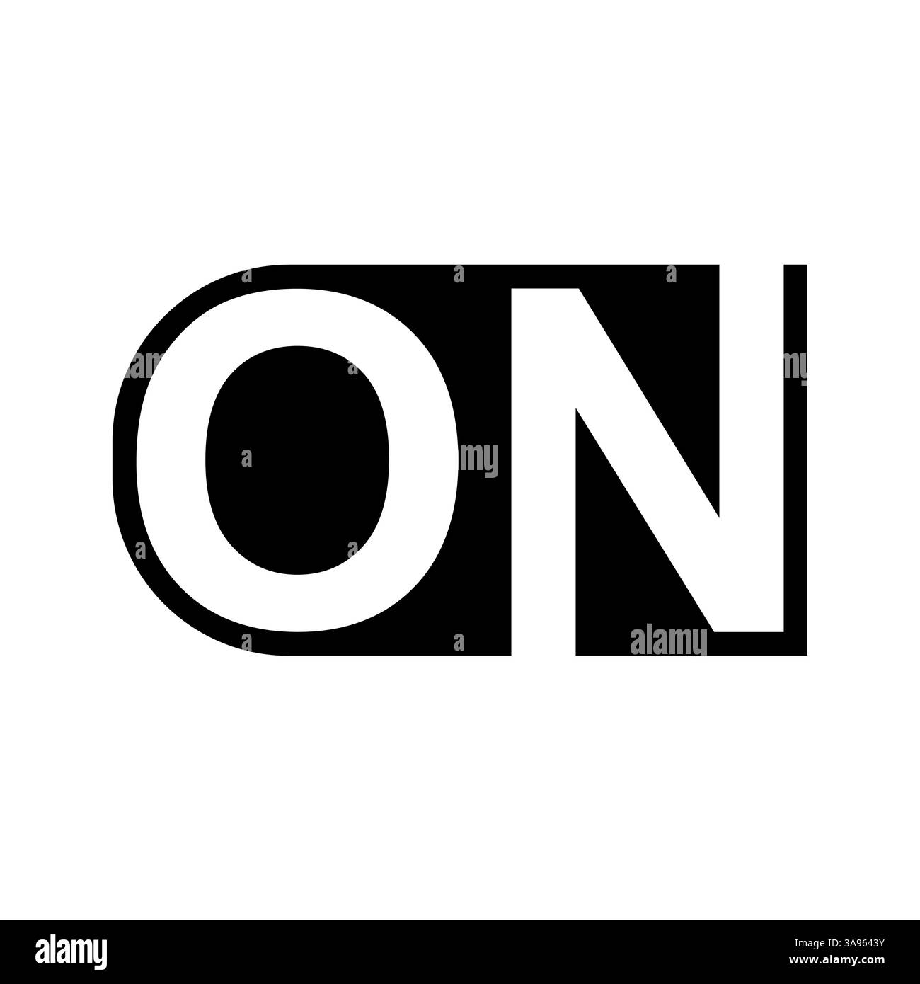 Illustrazione tipografica moderna e minimalista con lettere in grassetto SU isolata Illustrazione Vettoriale