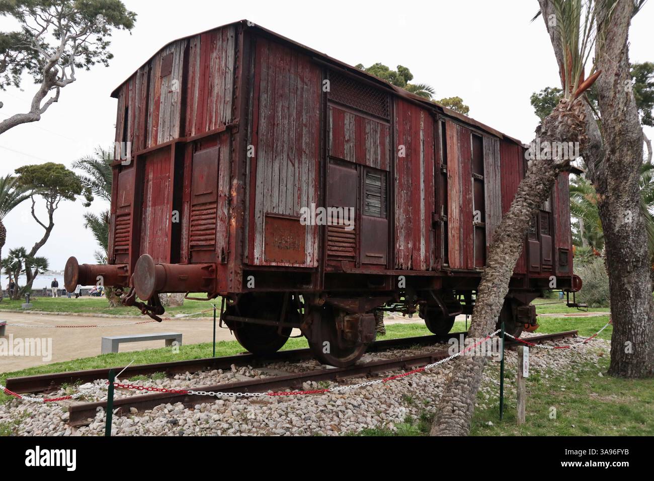 Bacoli - Carro ferroviario di tipo F per la deportazione degli ebrei Foto Stock