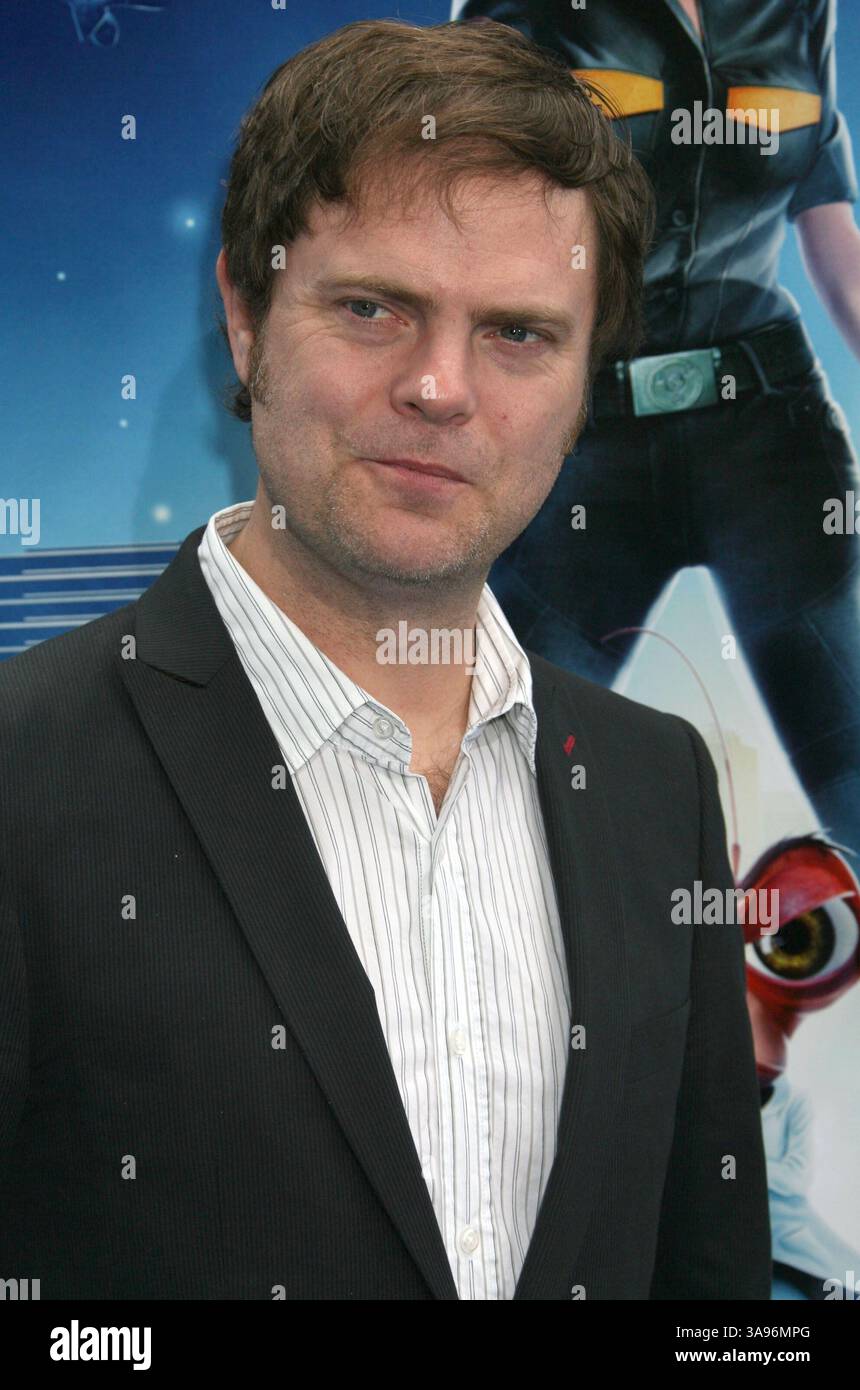 22 marzo 2009 - Universal City, CA, Stati Uniti - 22 marzo 2009 - Universal City, CA - Rainn Wilson. "Monsters vs. Aliens" a Los Angeles Premiere all'Universal City Walk Gibson Amphitheatre. Credito fotografico: Michael Jade/AdMedia (immagine di credito: © Michael Jade/AdMedia via ZUMA Wire) Foto Stock