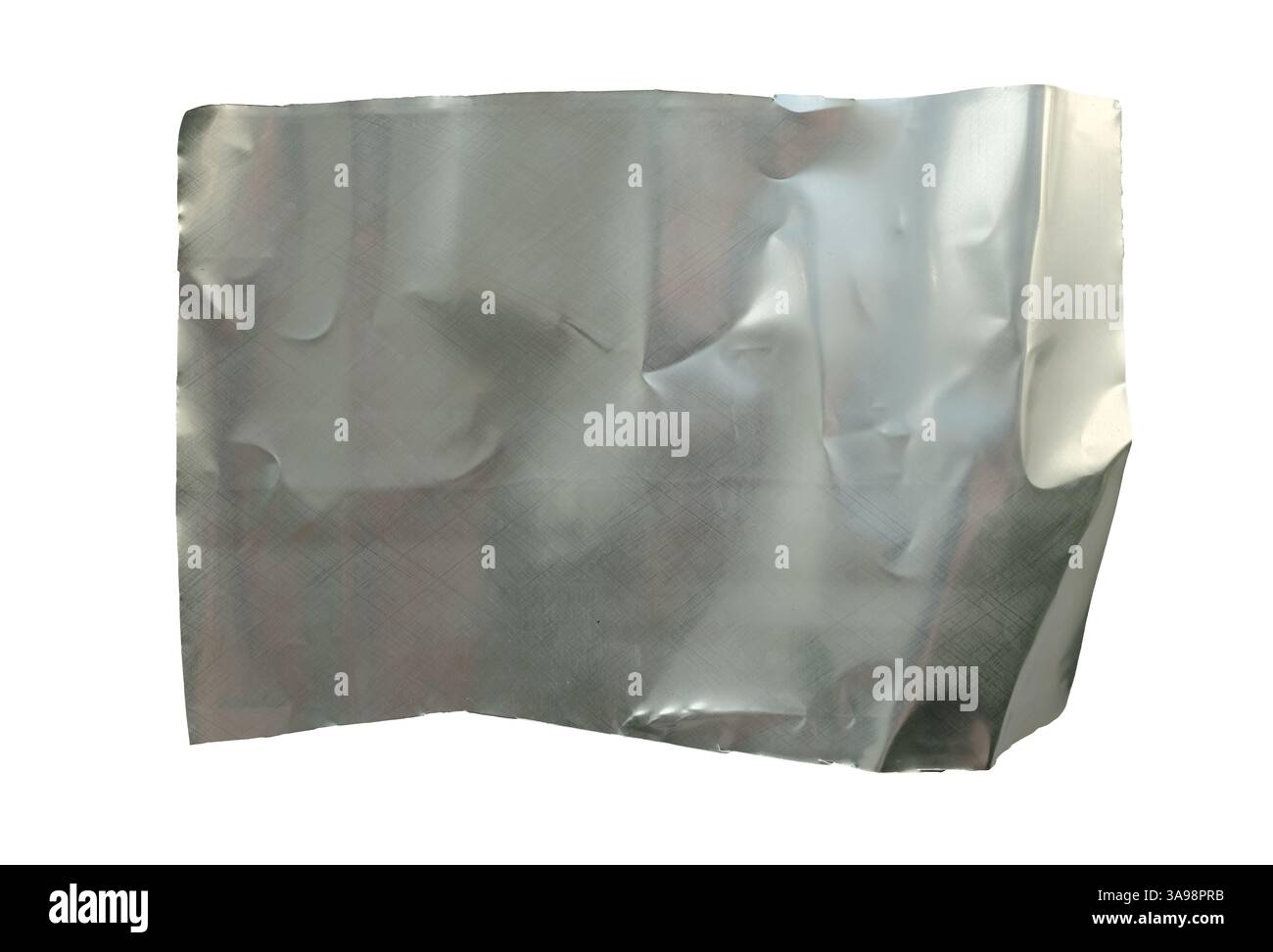 Foglio flessibile di alluminio per i corpi delle lattine di birra. Taglio di una lattina di birra. Foto Stock