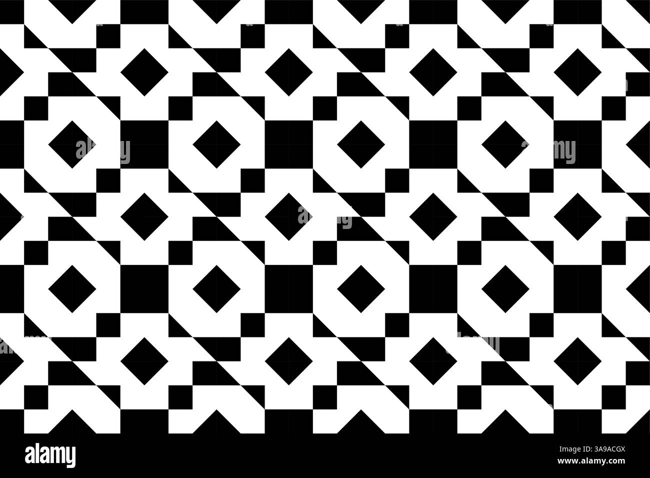 sfondo geometrico con motivi astratti, collezione di elementi senza cuciture composta da triangoli, linee e quadrati, elementi retrò, design moderno per Illustrazione Vettoriale