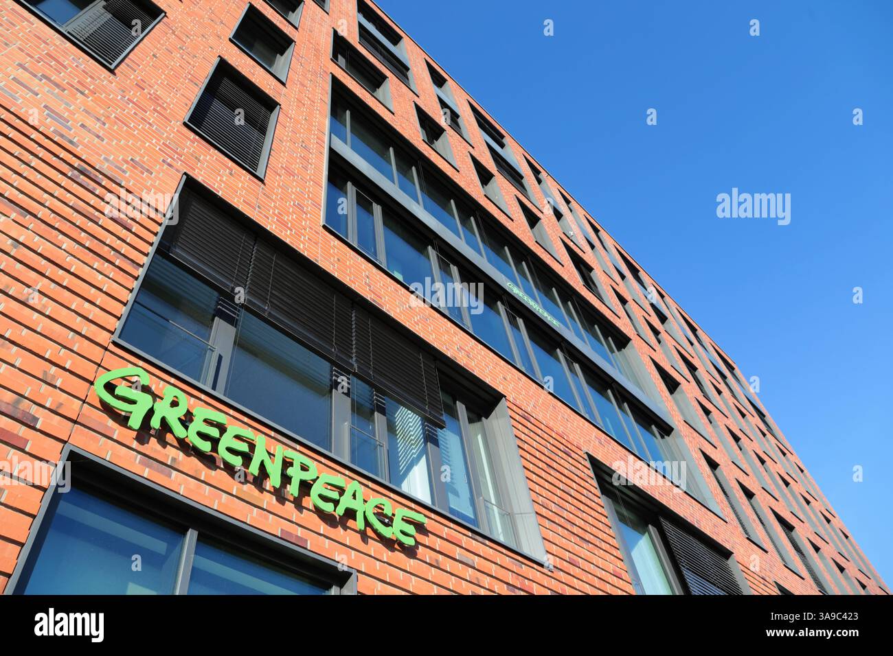 Ufficio Greenpeace ad Amburgo Foto Stock