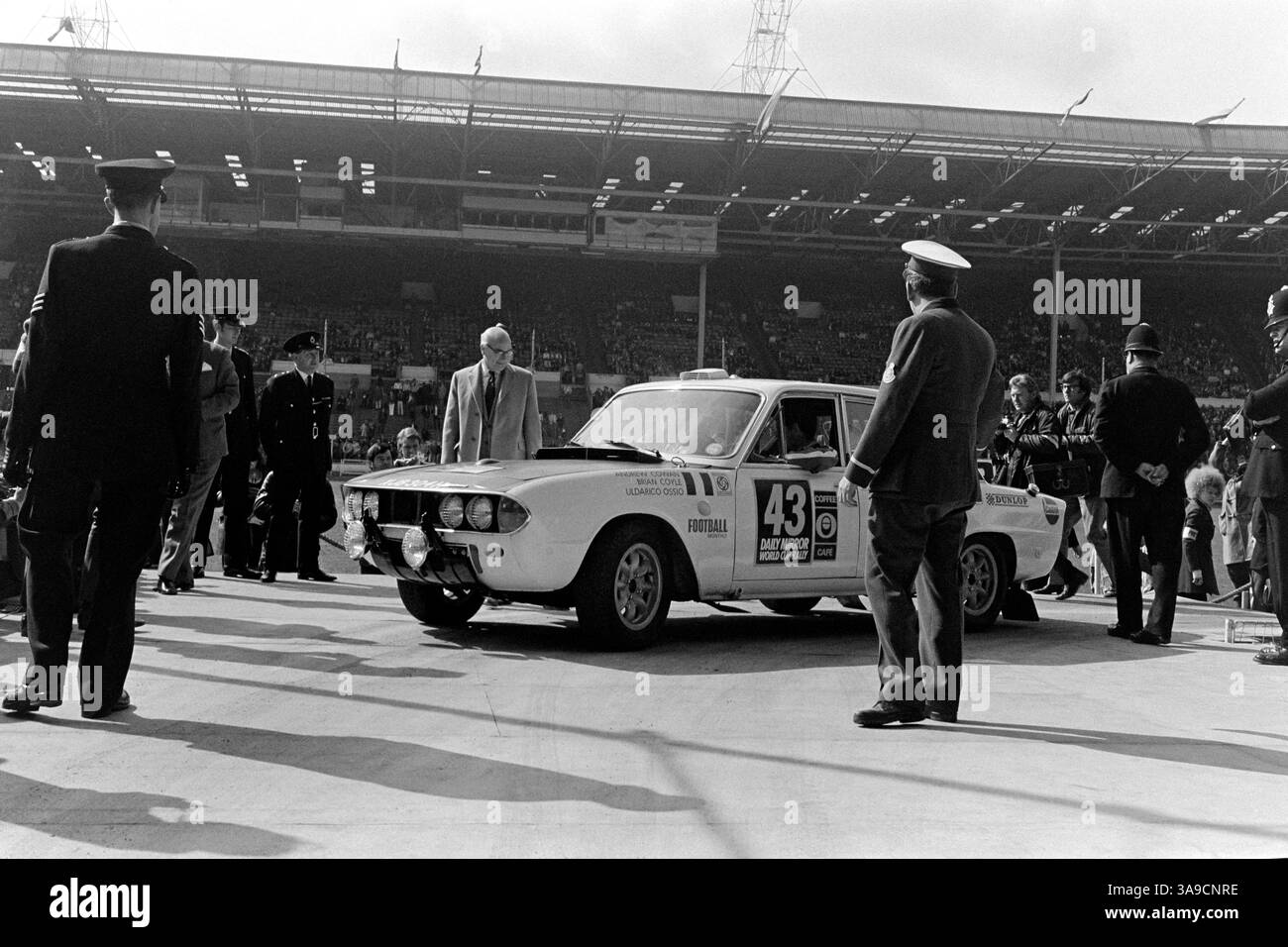 Daily Mirror London-Mexico World Cup Rally 1970 Foto Stock