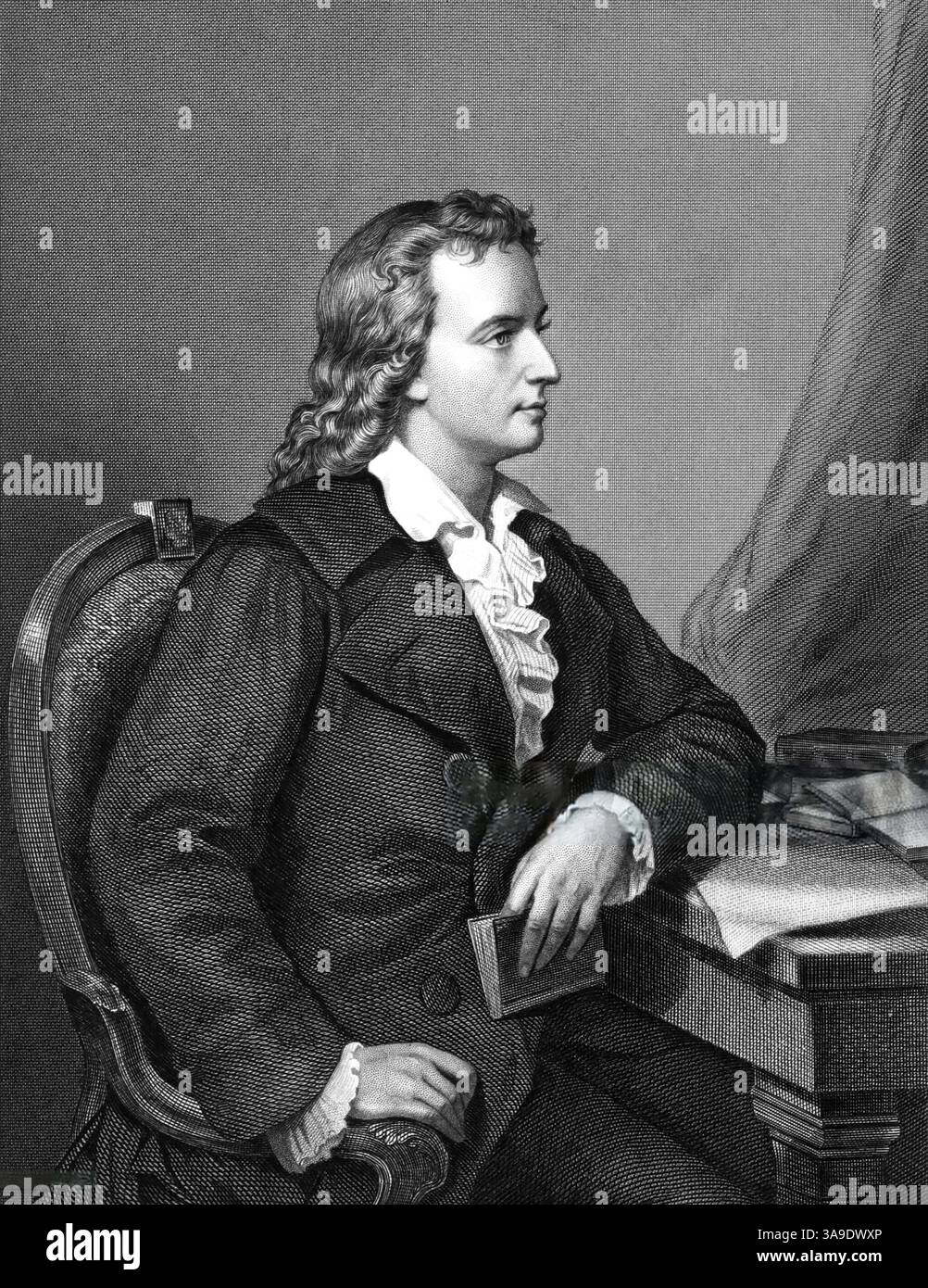 Friedrich Schiller, Johann Christoph Friedrich von Schiller (1759 – 1805) drammaturgo e poeta tedesco Foto Stock