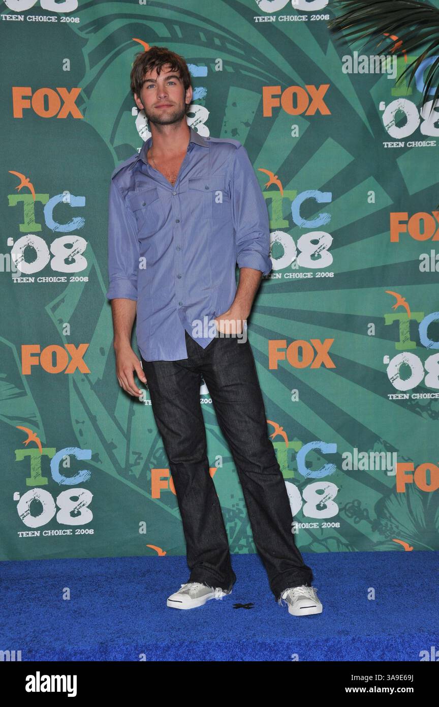 3 agosto 2008 - Universal City, Burbank, Stati Uniti - 3 agosto 2008 - Universal City, California - Chace Crawford. 2008 Teen Choice Awards presso il Gibson Amphitheatre. Credito fotografico: Jaguar/AdMedia (immagine di credito: © Jaguar/AdMedia tramite cavo ZUMA) Foto Stock