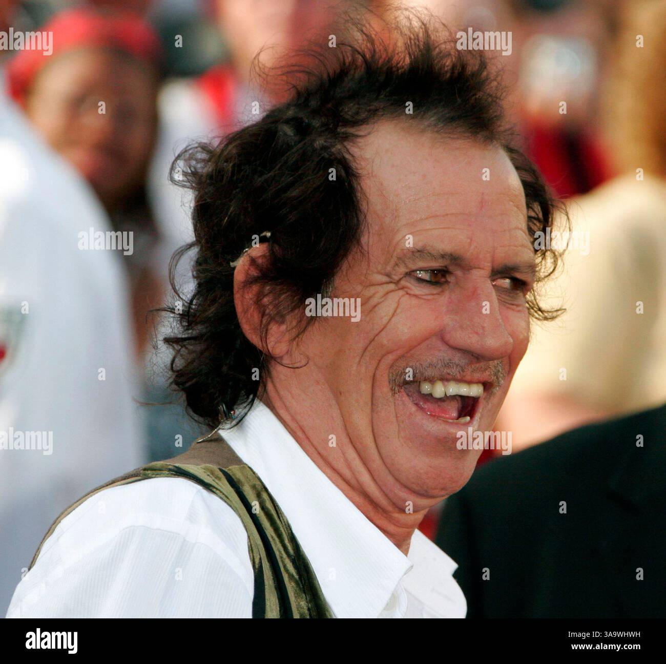 19 maggio 2007 - Anaheim, CA, USA - il musicista KEITH RICHARDS alla prima mondiale di "Pirati dei Caraibi: A Worlds End" tenutasi a Disneyland ad Anaheim. (Immagine di credito: © David Baxter/ZUMA Press) Foto Stock
