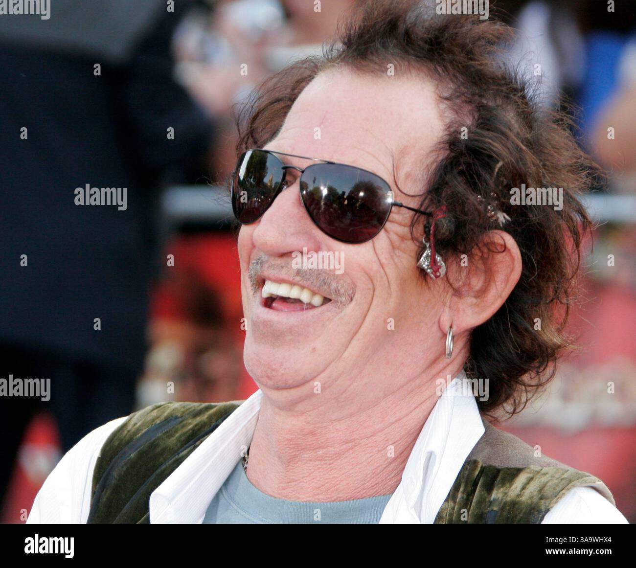 19 maggio 2007 - Anaheim, CA, USA - il musicista KEITH RICHARDS alla prima mondiale di "Pirati dei Caraibi: A Worlds End" tenutasi a Disneyland ad Anaheim. (Immagine di credito: © David Baxter/ZUMA Press) Foto Stock
