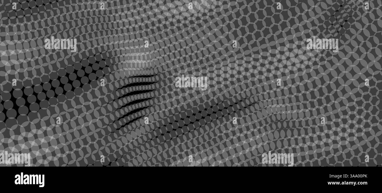 I cerchi trasparenti neri astratti si sovrappongono sullo sfondo. illustrazione vettoriale dinamica 3d. Design per banner, volantini, poster, copertina o brochure. Illustrazione Vettoriale