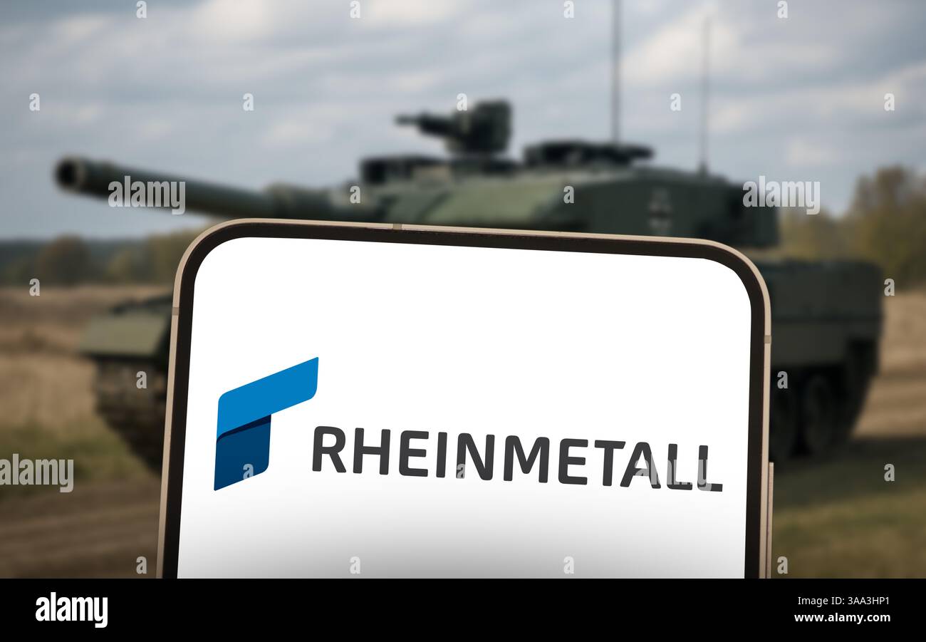 Rheinmetall - produttore tedesco di automobili e armi Foto Stock