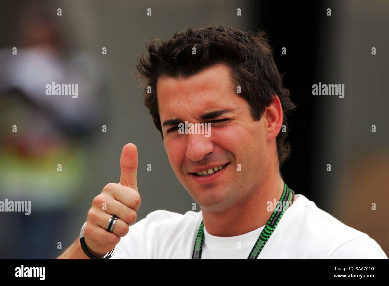 12 aprile 2007 - Bahrein, Bahrein - Timo Glock (GER) driver di prova BMW Sauber F1. Campionato del mondo di Formula uno, fermata 3 sul Circut, preparativi per il Gran Premio del Bahrain, circuito internazionale del Bahrain. (Immagine di credito: © Sutton Motorsports/ZUMA Press) RESTRIZIONI: SOLO DIRITTI del Nord e del Sud America! Foto Stock