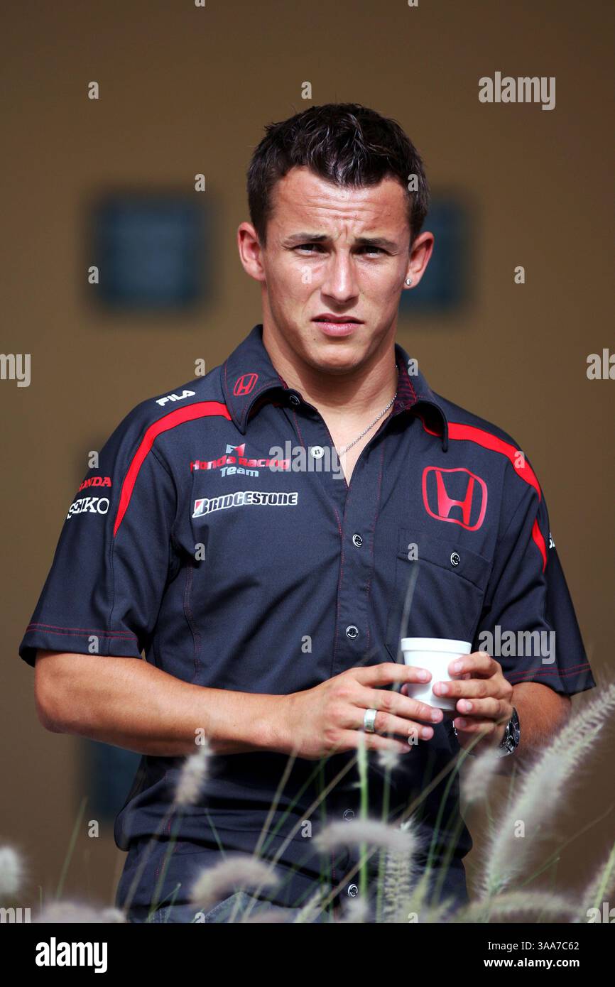 12 apr 2007 - Bahrein, Bahrein - Christian Klien (AUT) Honda F1 Racing test driver. Campionato del mondo di Formula uno, fermata 3 sul Circut, preparativi per il Gran Premio del Bahrain, circuito internazionale del Bahrain. (Immagine di credito: © Sutton Motorsports/ZUMA Press) RESTRIZIONI: SOLO DIRITTI del Nord e del Sud America! Foto Stock