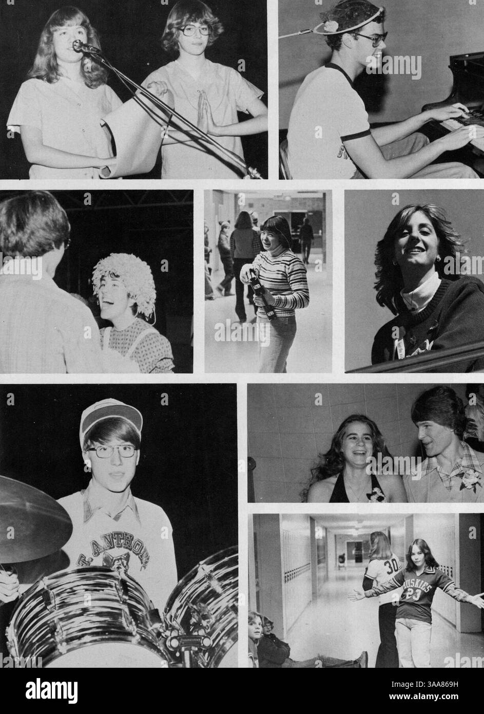 Questo annuario del 1979 documenta i risultati, lo sport e la vita accademica degli studenti della St. Anthony Village High School durante l'anno scolastico 1978-1979. Foto Stock