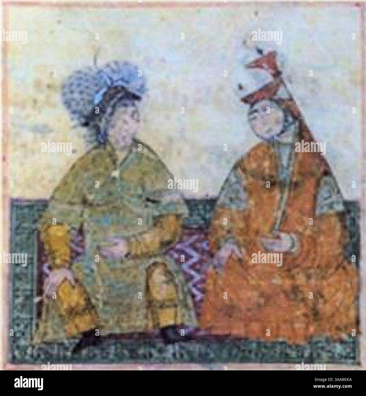 Hulagu Khan, sua moglie e i suoi familiari, 1620 anni, Foto Stock