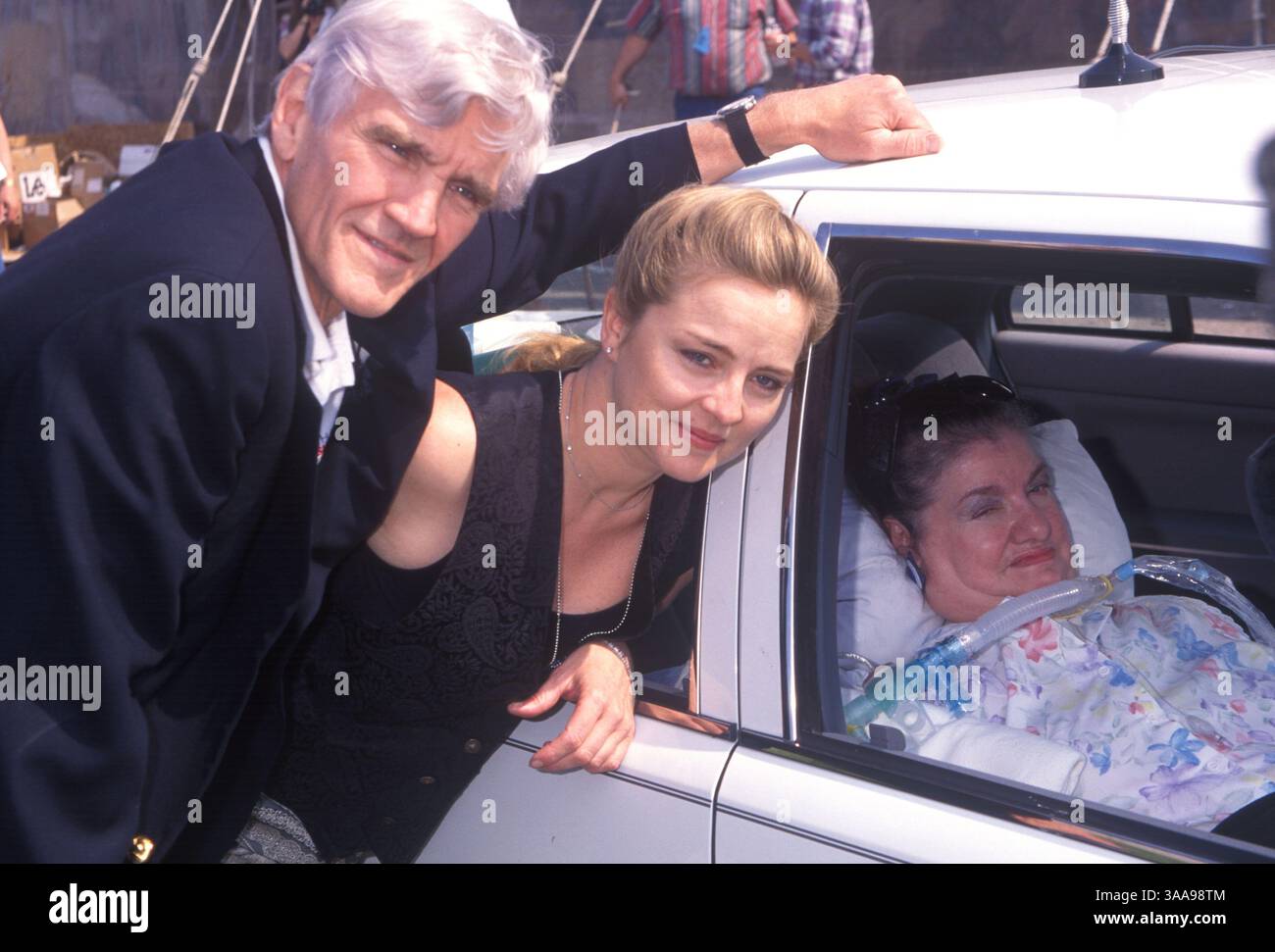 15 giugno 1995 - Machinaw City, mi, USA - DAVID CANARY al Sopa Opera Festival con Robin Mattson e Helen De Vet. (Immagine di credito: © Kathy Hutchins/ZUMA Press) Foto Stock