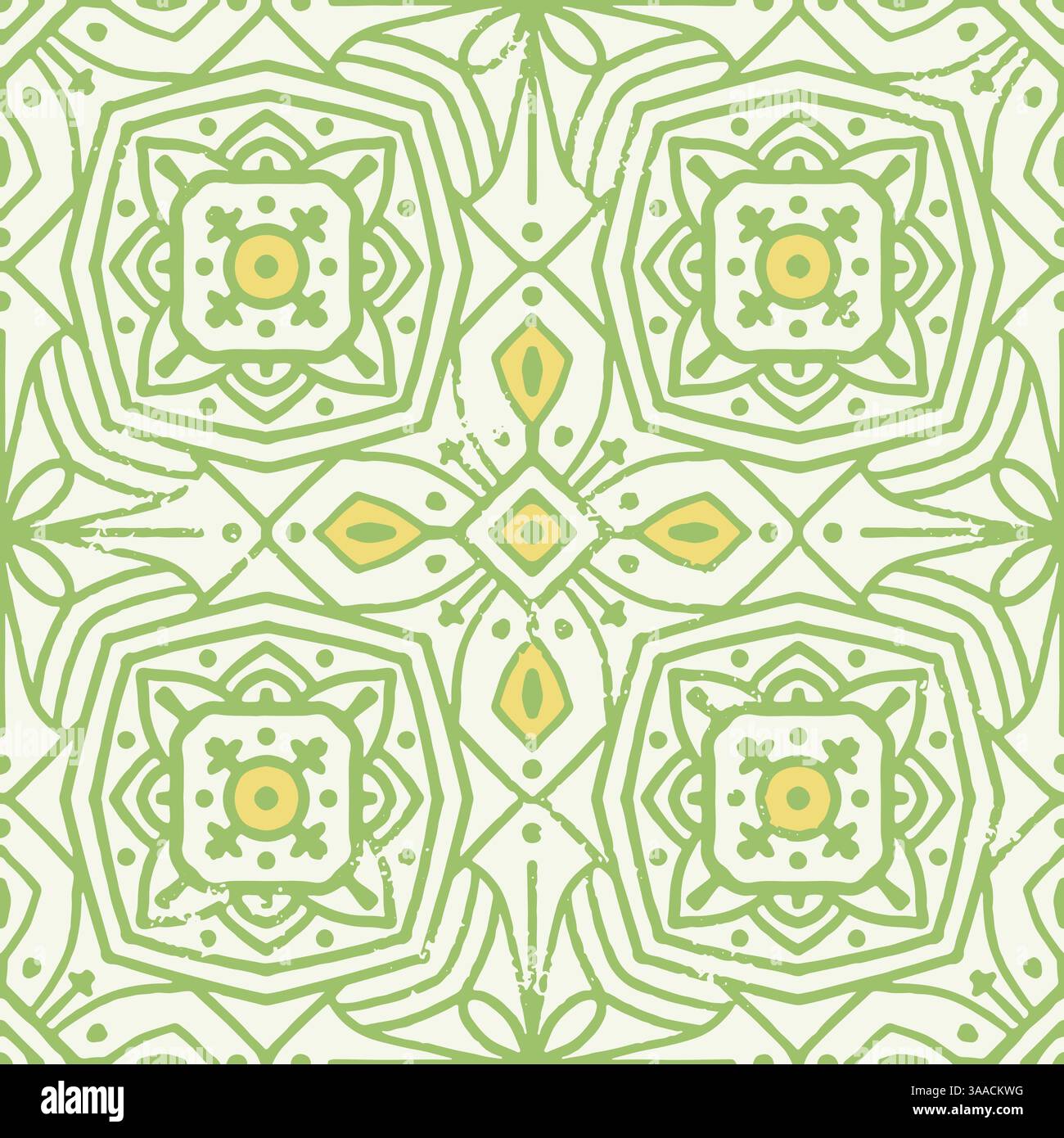 Motivo floreale vintage senza cuciture in stile europeo. Motivo vintage senza cuciture con fiori astratti. Illustrazione Vettoriale