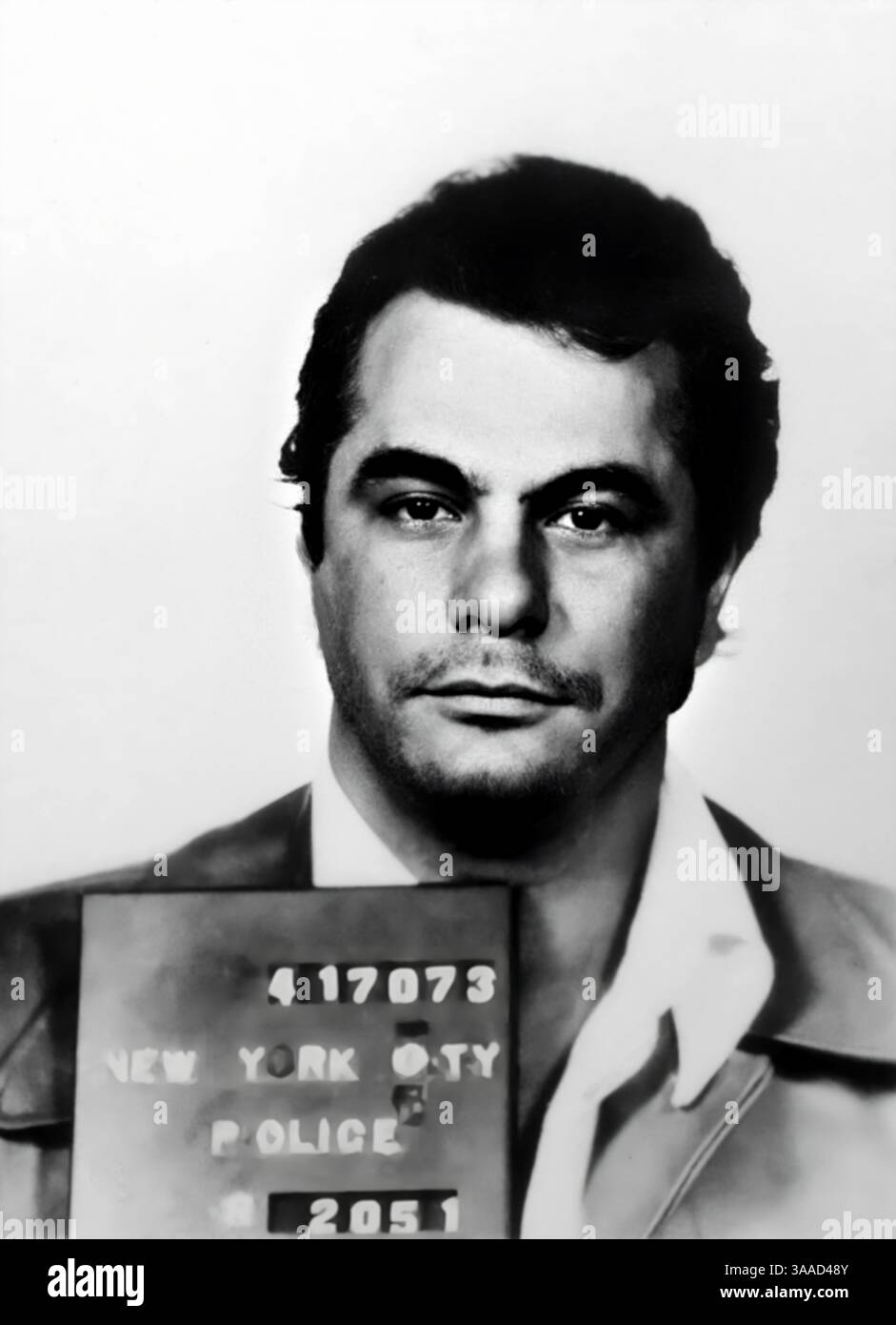 1973 , 17 aprile , USA : il boss mafioso JOHN Joseph GOTTI Jr ( 1940 - 2002 ) mugato dalla polizia . Era un capo della Gambino Crime Family , una delle cinque famiglie di New York . Fotografo sconosciuto del dipartimento di polizia di New York . - STORIA - FOTO STORICHE - FOTO SEGNALETICA - FOTO FOTO - FOTO - FOTO - FOTO - RITRATTO - RITRATTO - CRIMINALE - MAFIOSO - COSCA MAFIOSA - CRIMINALITÀ ORGANIZZATA - FUORILEGGE - CRONACA NERA --- ARCHIVIO GBB Foto Stock