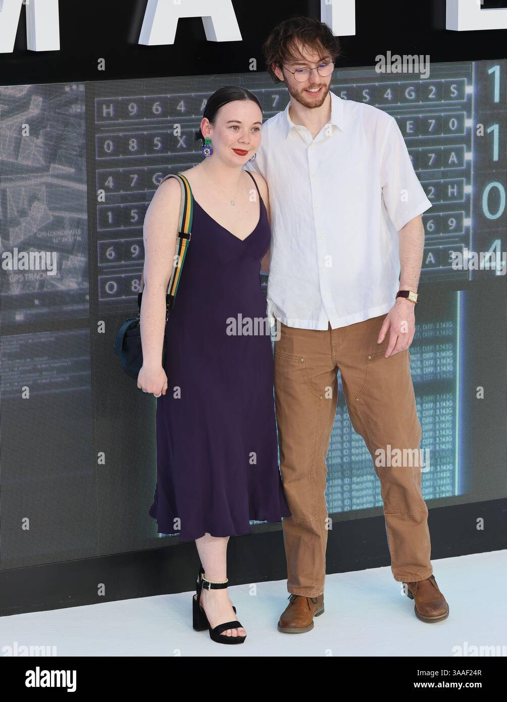 LONDRA, REGNO UNITO. 31 marzo 2025. Adam McGrath ha partecipato all'Amateur (film del 2025) European Premiere The Odeon Luxe Leicester Square a Londra, Regno Unito. (Foto di 李世惠/SEE li/Picture Capital) credito: Vedi li/Picture Capital/Alamy Live News Foto Stock