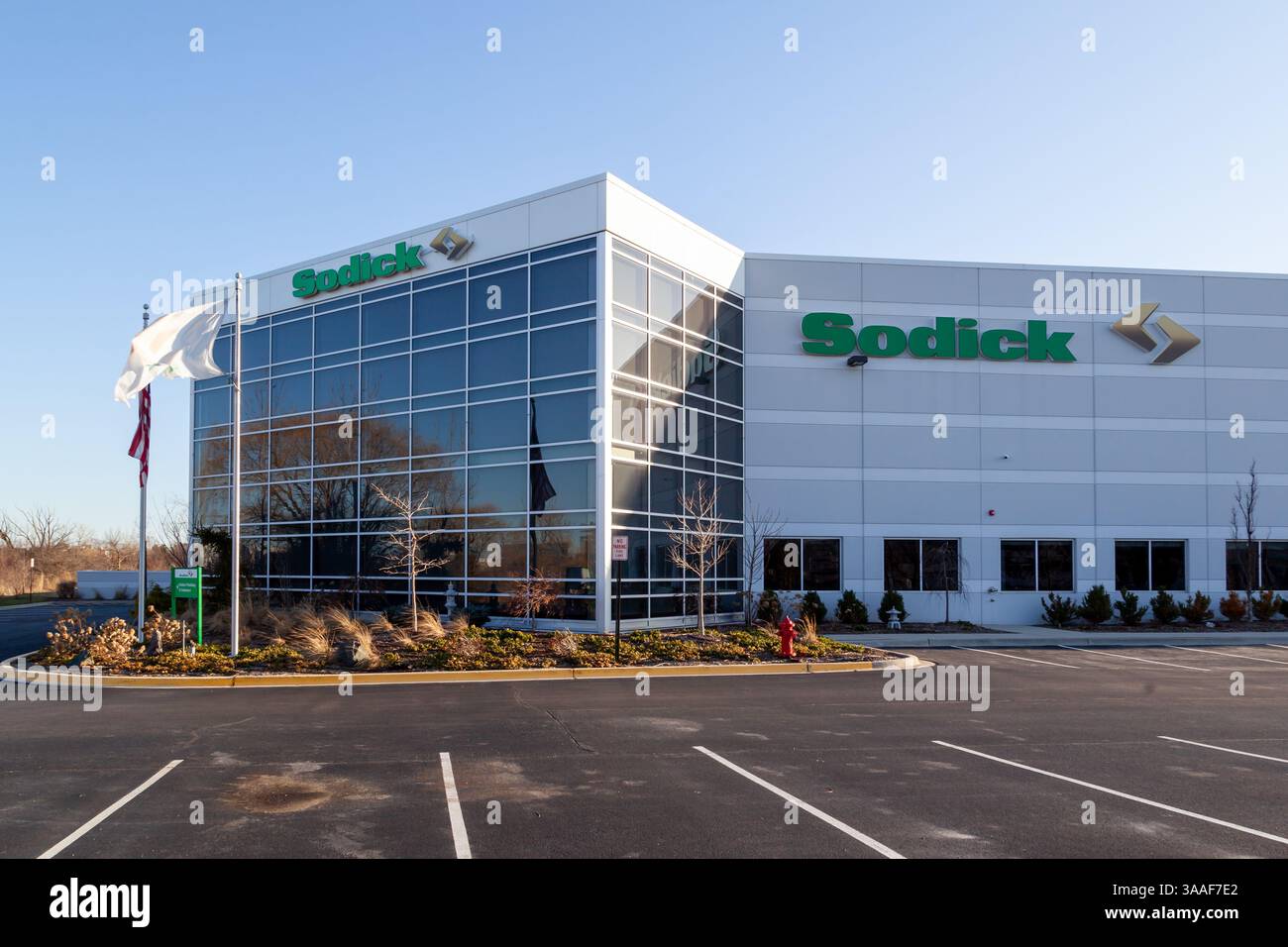 Schaumburg, Illinois, USA - 27 marzo 2022: Sede centrale Sodick a Schaumburg, Illinois, USA. Foto Stock