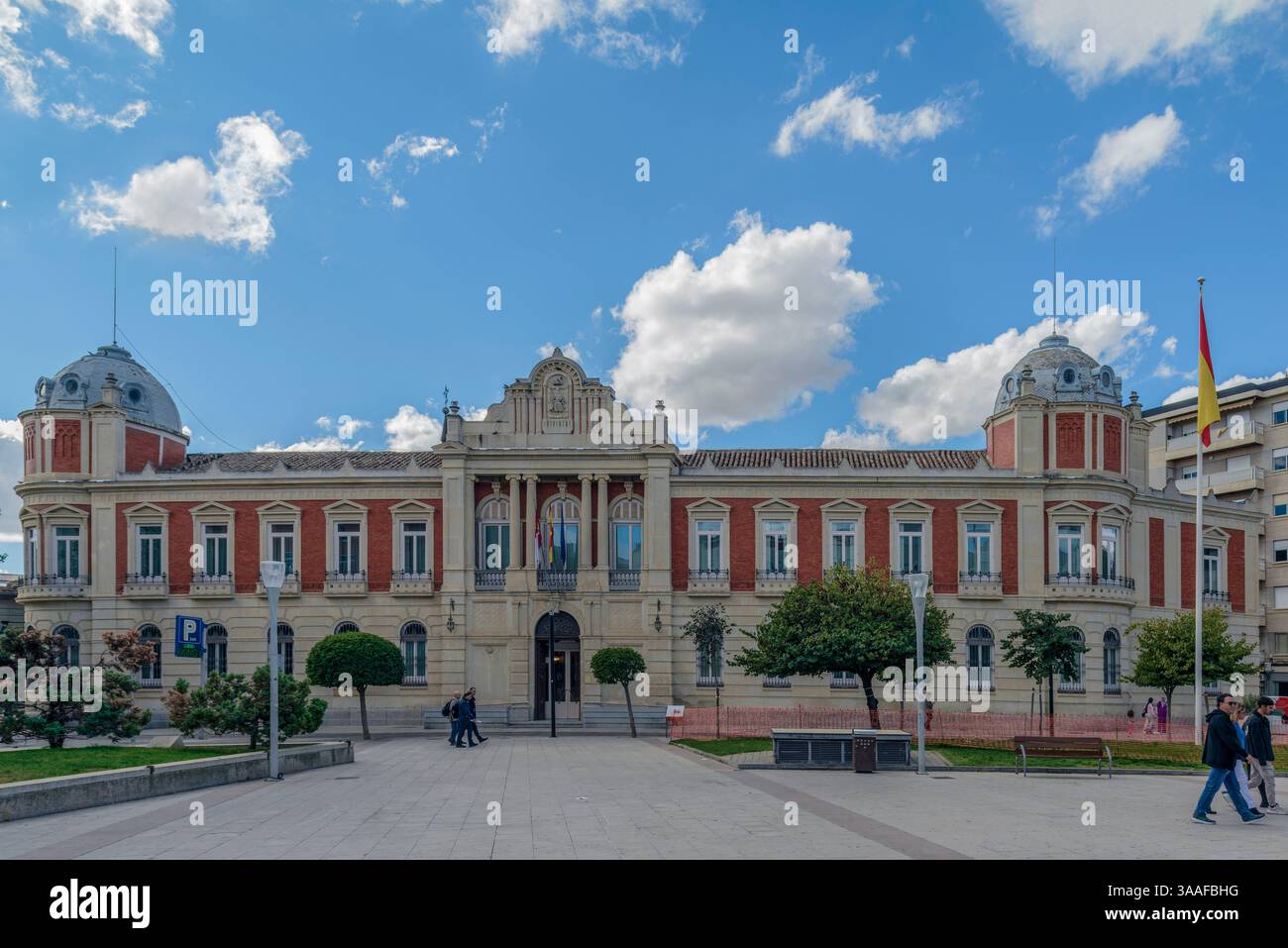 Il Consiglio provinciale, situato in Toledo Street a Ciudad Real, città della Spagna, comunità autonoma di Castilla-la Mancha, Spagna, Europa Foto Stock