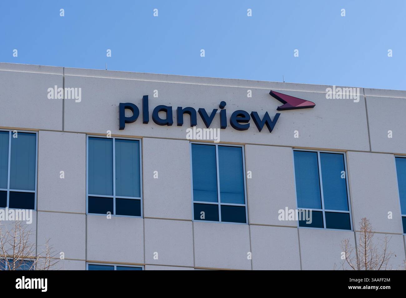 Austin, Texas, USA - 18 marzo 2022: Sede centrale di Planview ad Austin, Texas, USA. Foto Stock