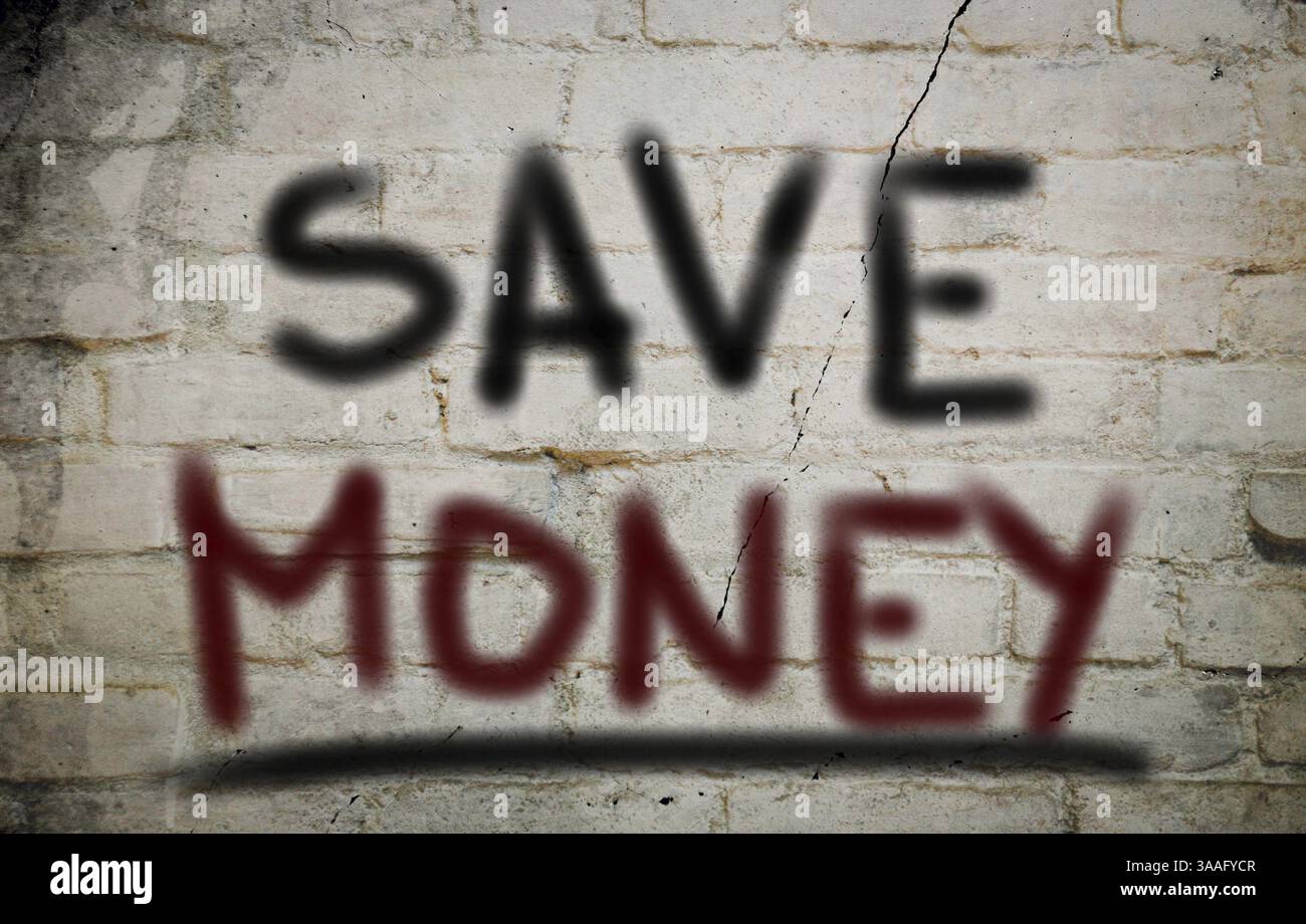 Risparmiare denaro Concept Foto Stock
