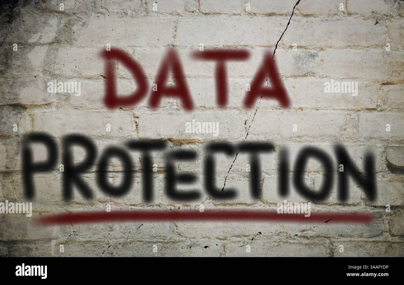 Protezione dei dati concetto Foto Stock