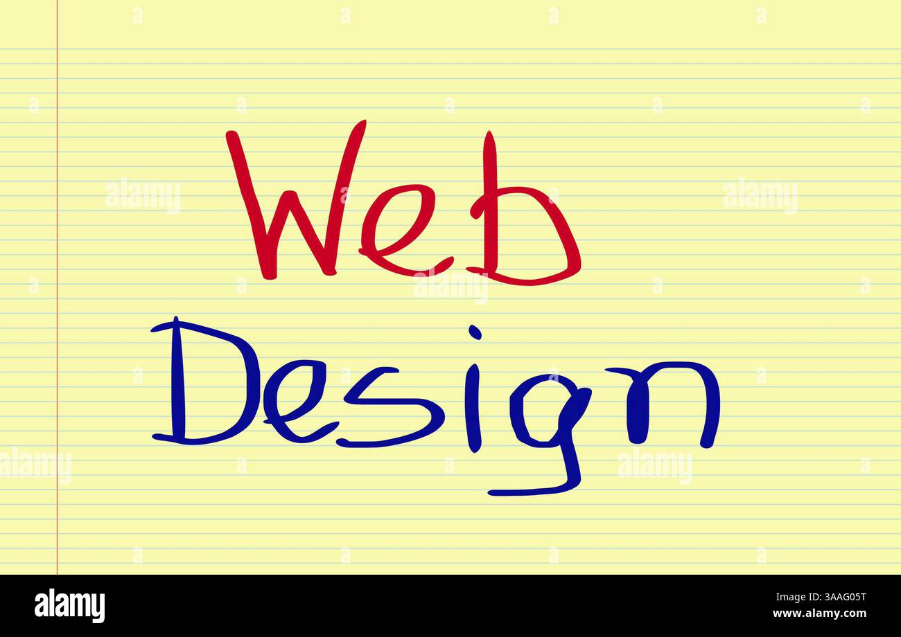 Web Design Concept Foto Stock