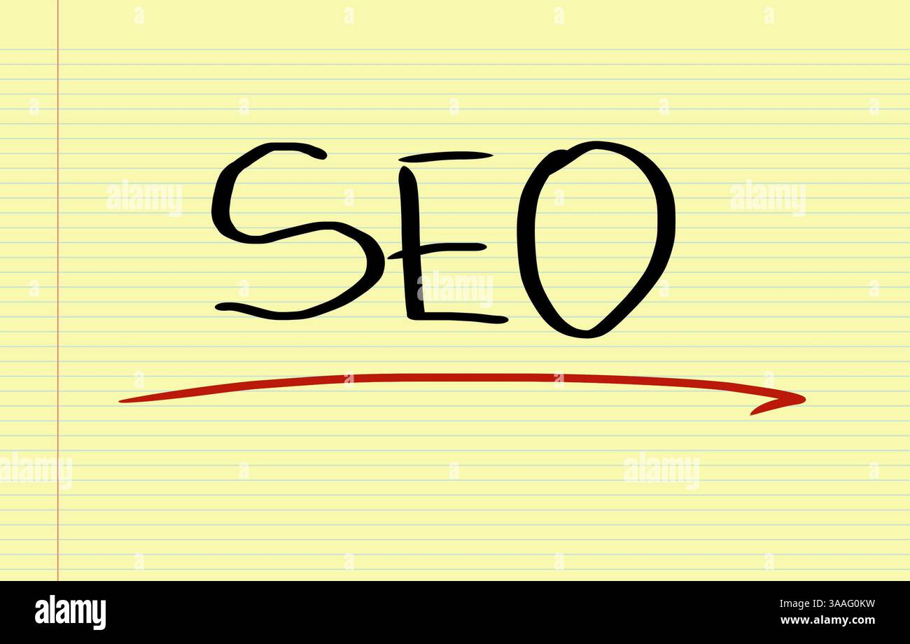 Concetto di SEO Foto Stock