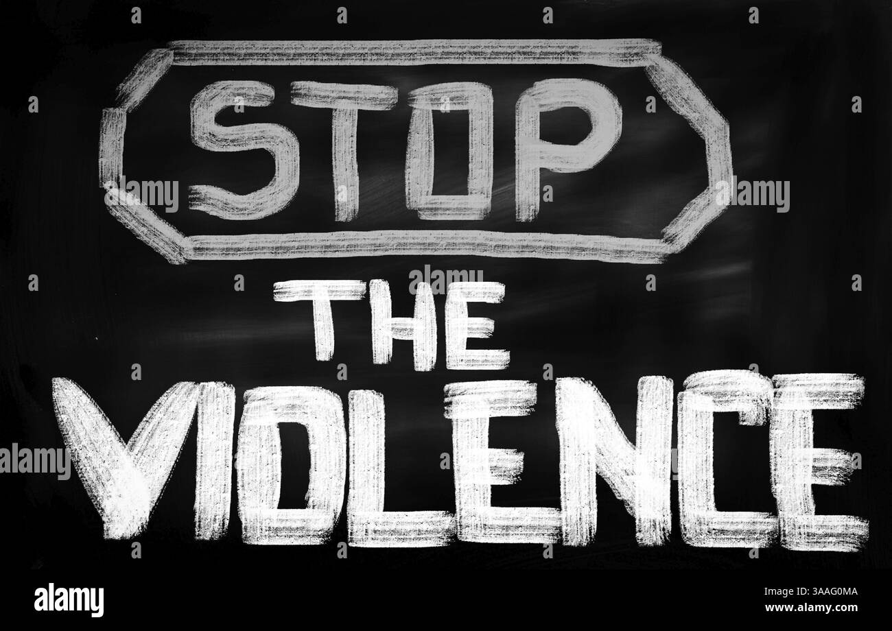 Nessun concetto di terrore Foto Stock