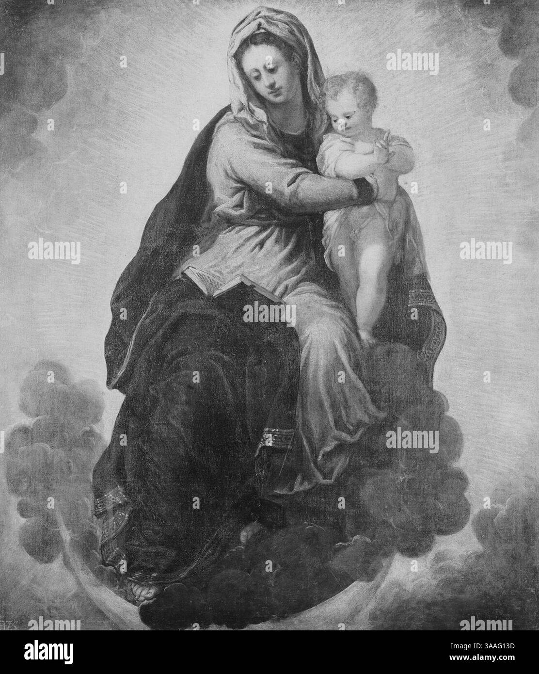 Jacopo Tintoretto (1519-94) - la Vergine col bambino Foto Stock