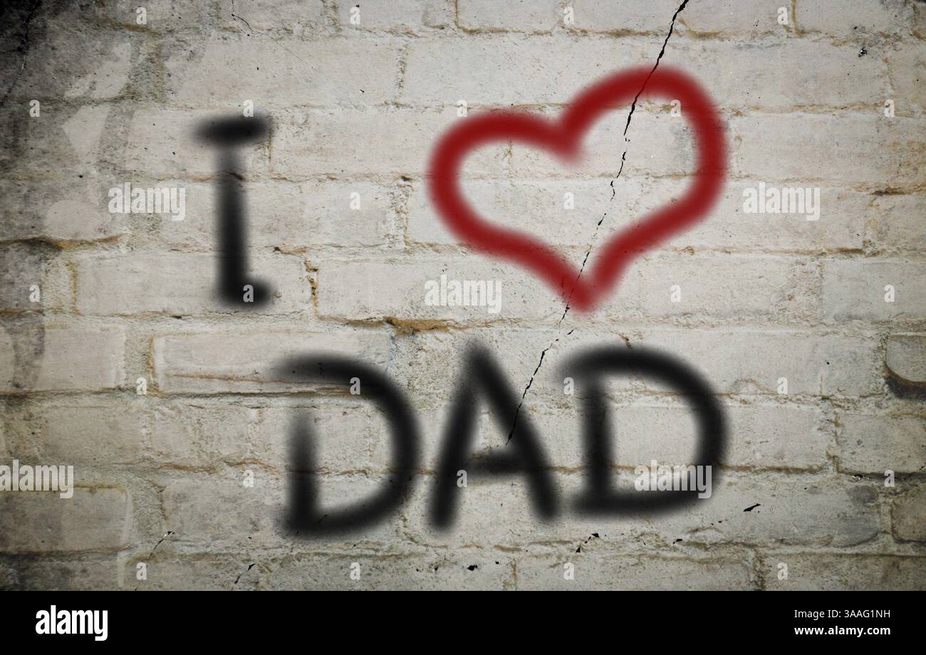Mi piace il concetto di papà Foto Stock
