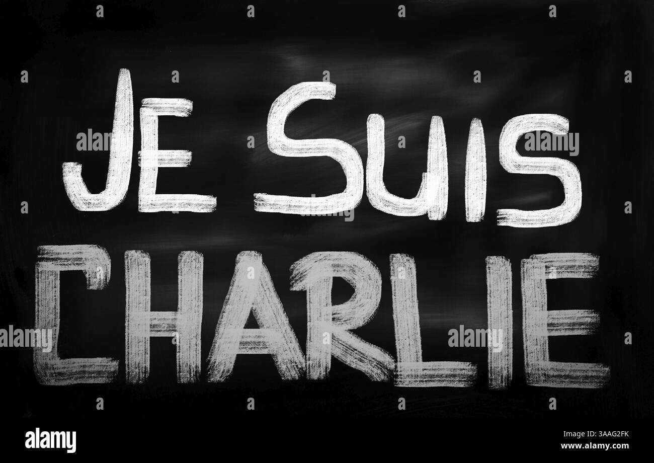 Je Suis Charlie Concept Foto Stock