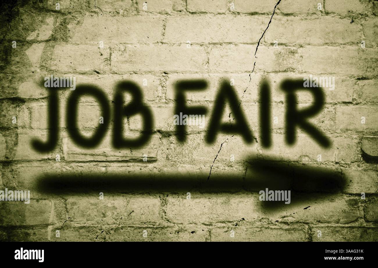 Fiera del lavoro nozione Foto Stock