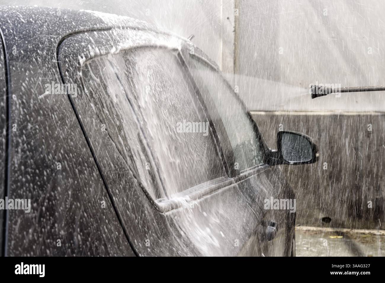 L autolavaggio Foto Stock